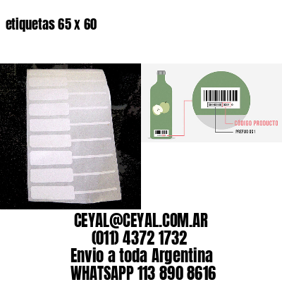 etiquetas 65 x 60