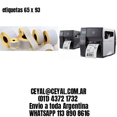etiquetas 65 x 93