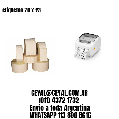 etiquetas 70 x 23