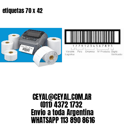 etiquetas 70 x 42