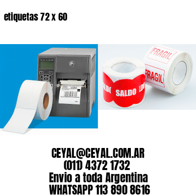 etiquetas 72 x 60