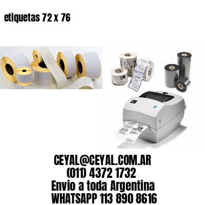etiquetas 72 x 76