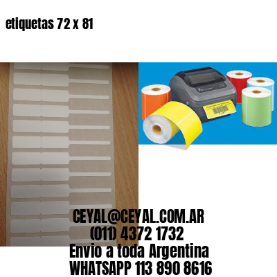etiquetas 72 x 81