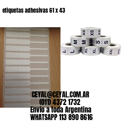 etiquetas adhesivas 61 x 43