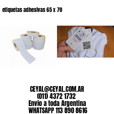 etiquetas adhesivas 65 x 70