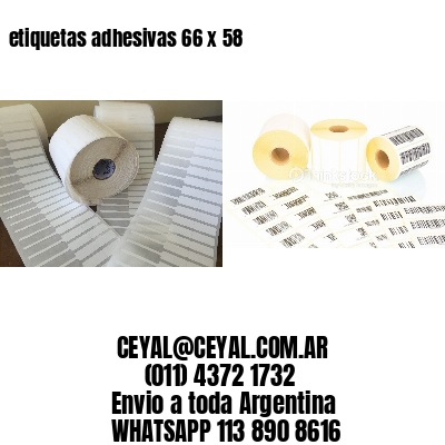 etiquetas adhesivas 66 x 58