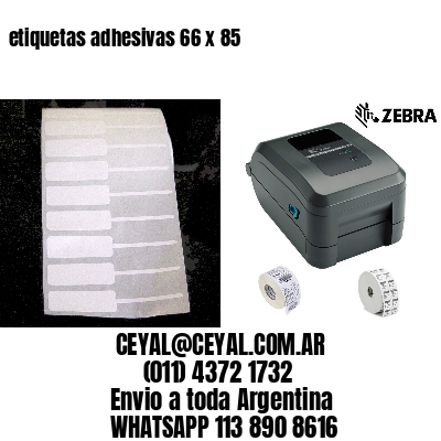 etiquetas adhesivas 66 x 85