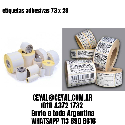 etiquetas adhesivas 73 x 28