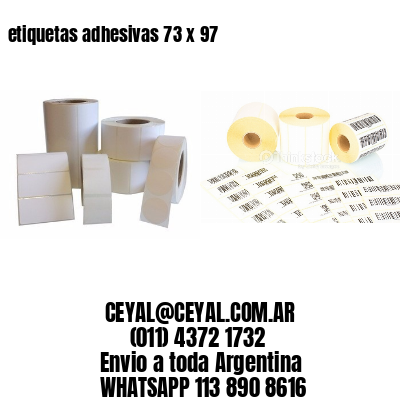 etiquetas adhesivas 73 x 97