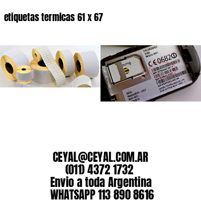 etiquetas termicas 61 x 67