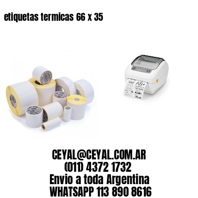 etiquetas termicas 66 x 35