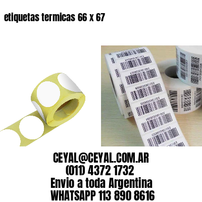 etiquetas termicas 66 x 67
