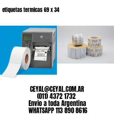etiquetas termicas 69 x 34