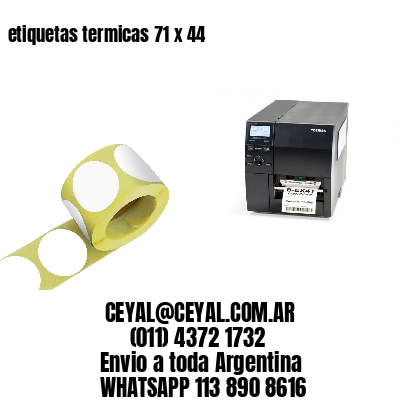 etiquetas termicas 71 x 44
