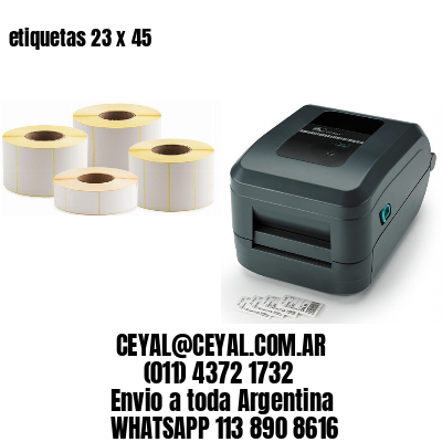 etiquetas 23 x 45