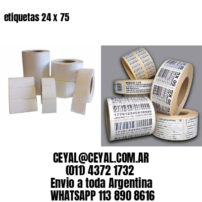 etiquetas 24 x 75