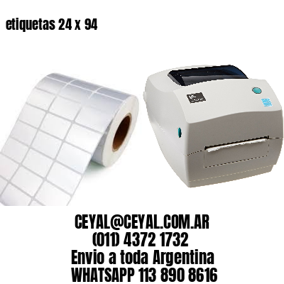 etiquetas 24 x 94