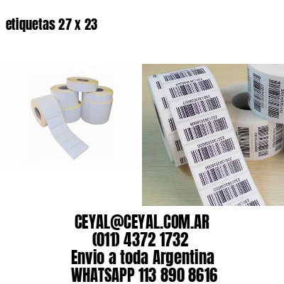 etiquetas 27 x 23