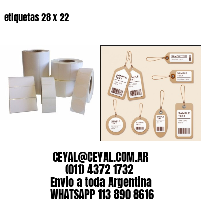 etiquetas 28 x 22