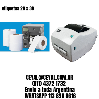 etiquetas 29 x 39