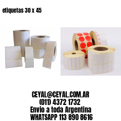 etiquetas 30 x 45