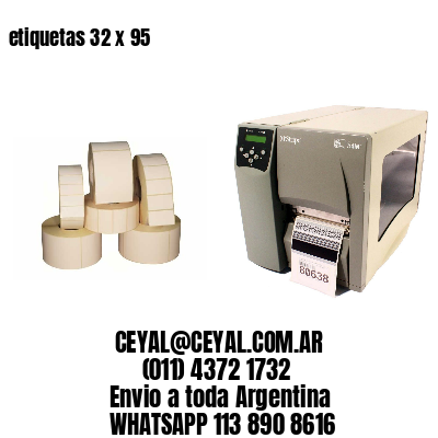 etiquetas 32 x 95