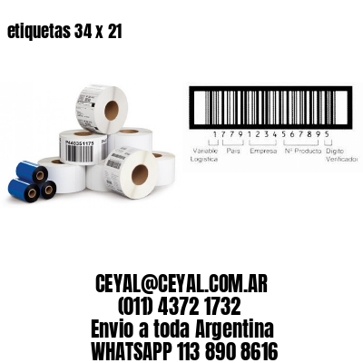 etiquetas 34 x 21