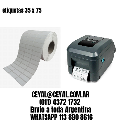etiquetas 35 x 75