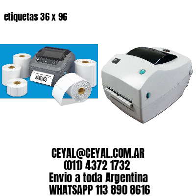 etiquetas 36 x 96