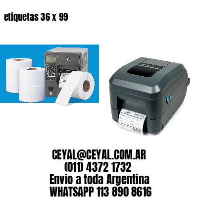 etiquetas 36 x 99