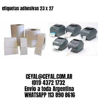 etiquetas adhesivas 23 x 27