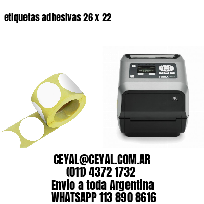 etiquetas adhesivas 26 x 22