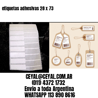 etiquetas adhesivas 28 x 73