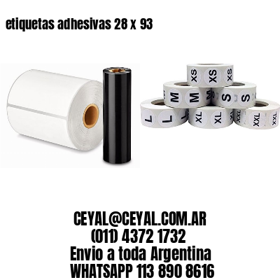 etiquetas adhesivas 28 x 93