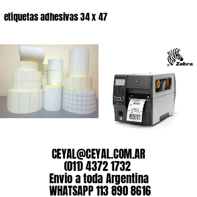 etiquetas adhesivas 34 x 47