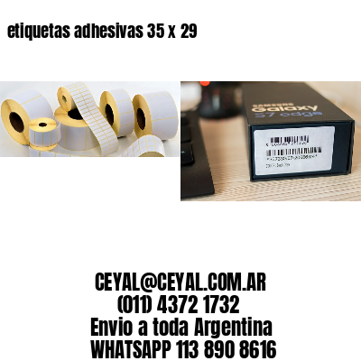 etiquetas adhesivas 35 x 29