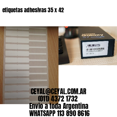 etiquetas adhesivas 35 x 42