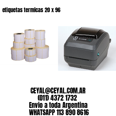 etiquetas termicas 20 x 96