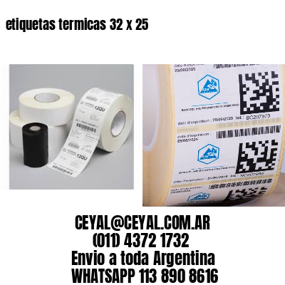 etiquetas termicas 32 x 25