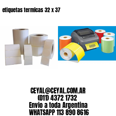 etiquetas termicas 32 x 37
