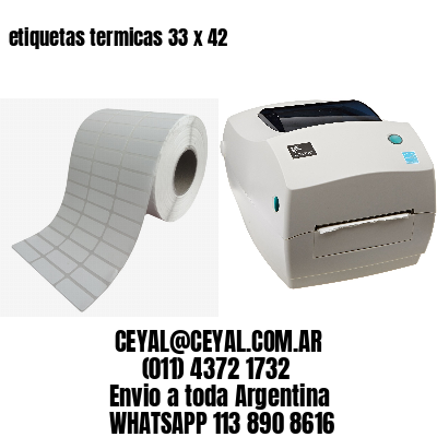etiquetas termicas 33 x 42