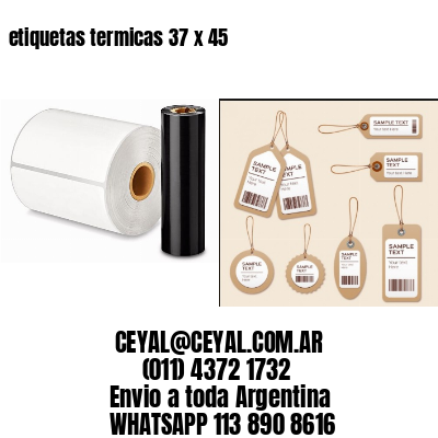 etiquetas termicas 37 x 45