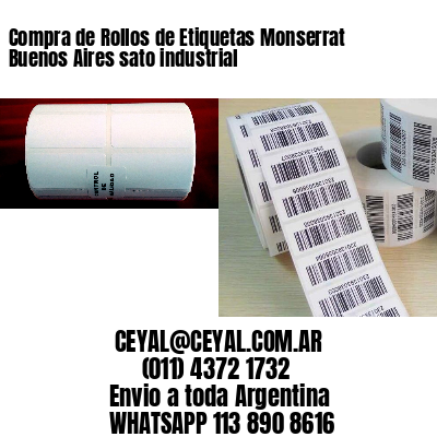 Compra de Rollos de Etiquetas Monserrat  Buenos Aires sato industrial