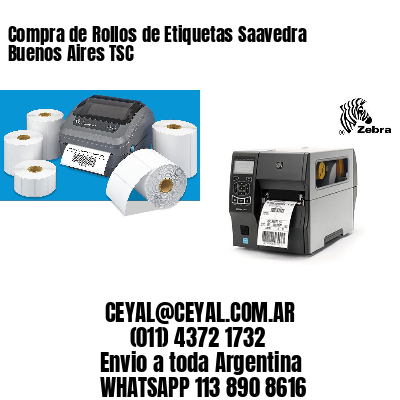 Compra de Rollos de Etiquetas Saavedra  Buenos Aires TSC