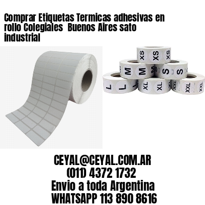Comprar Etiquetas Termicas adhesivas en rollo Colegiales  Buenos Aires sato industrial