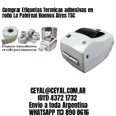 Comprar Etiquetas Termicas adhesivas en rollo La Paternal Buenos Aires TSC
