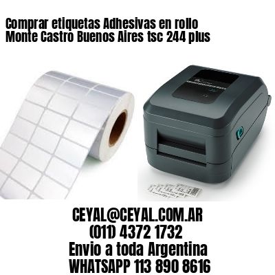 Comprar etiquetas Adhesivas en rollo Monte Castro Buenos Aires tsc 244 plus