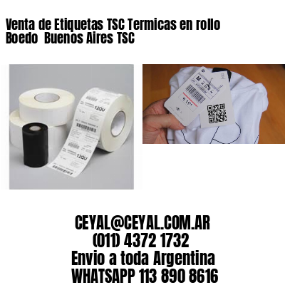 Venta de Etiquetas TSC Termicas en rollo Boedo  Buenos Aires TSC