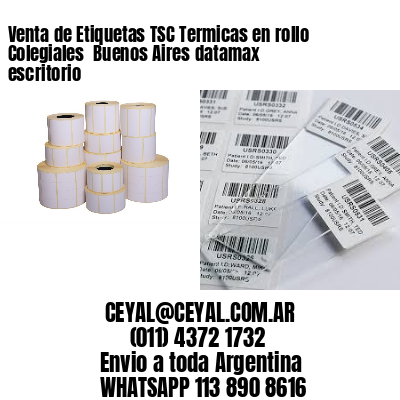 Venta de Etiquetas TSC Termicas en rollo Colegiales  Buenos Aires datamax escritorio