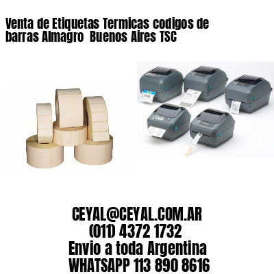 Venta de Etiquetas Termicas codigos de barras Almagro  Buenos Aires TSC